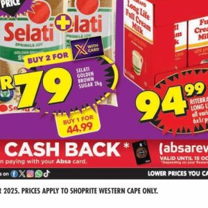 Sugar at Shoprite