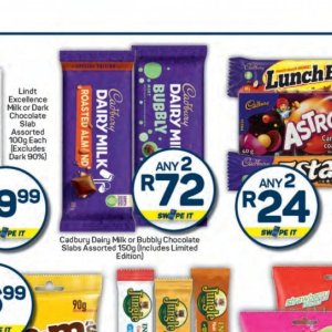 Chocolate at Pick n Pay Hyper