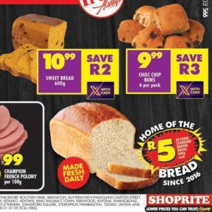 Bread at Shoprite