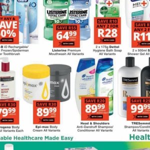 Mouthwash listerine  at Checkers