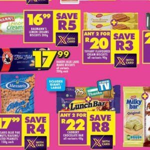 Biscuits at Shoprite