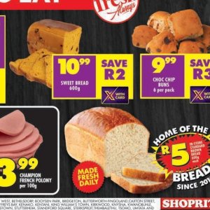 Bread at Shoprite