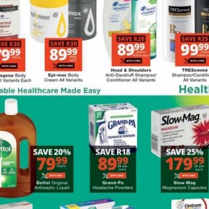 Body cream at Checkers
