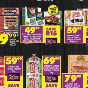 Burgers at Shoprite