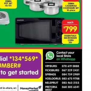 Microwave oven at Shoprite