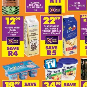 Cream danone  at Shoprite