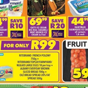 Cream at Shoprite