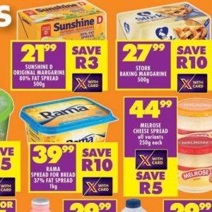 Margarine at Shoprite