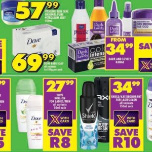 Soap dove  at Shoprite