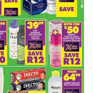 Body lotion nivea  at Shoprite