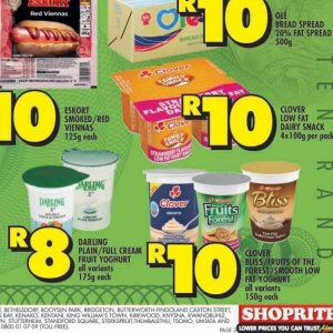Cream at Shoprite