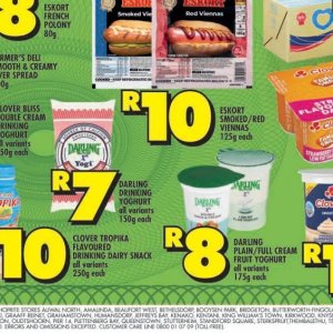 Yoghurt at Shoprite