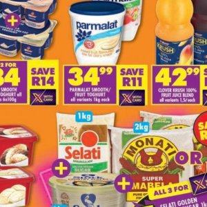 Yoghurt at Shoprite