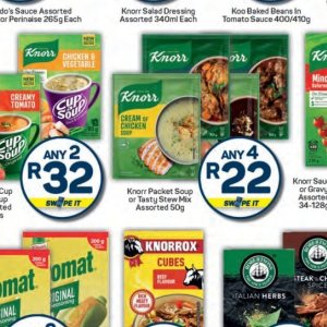 Soup at Pick n Pay Hyper