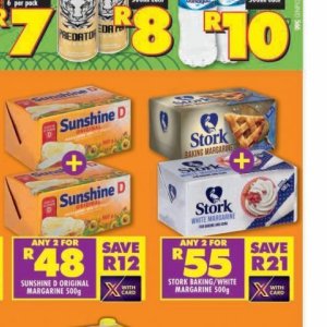 Margarine at Shoprite