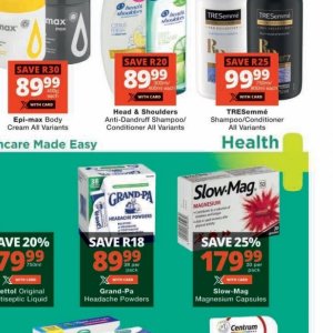 Shampoo at Checkers