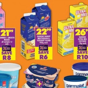 Yoghurt danone  at Shoprite
