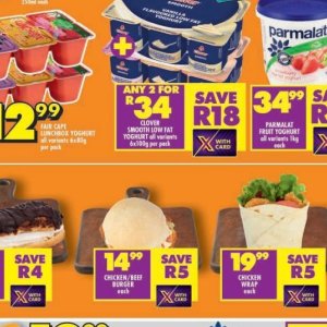 Yoghurt at Shoprite