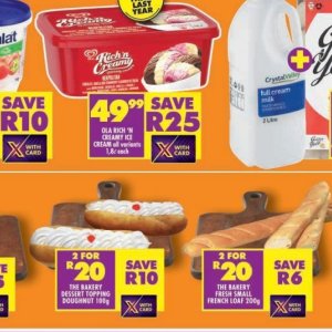 Ice cream at Shoprite