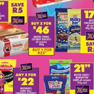 Biscuits at Shoprite