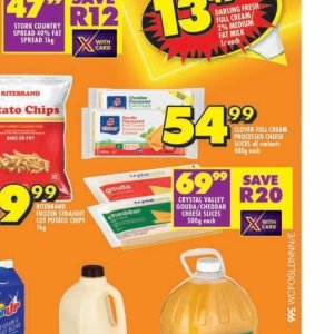 Cheese at Shoprite