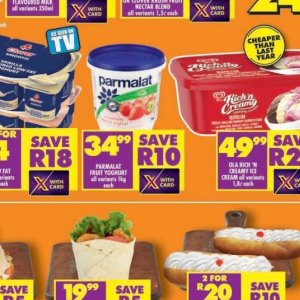 Yoghurt at Shoprite