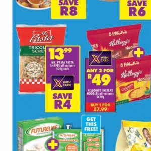 Pasta at Shoprite