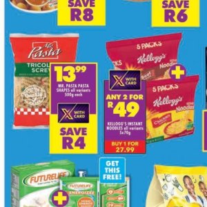 Pasta at Shoprite