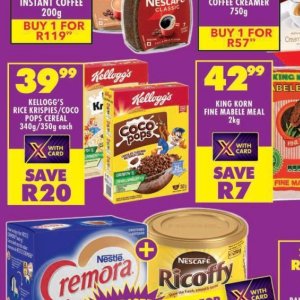 Cereal at Shoprite
