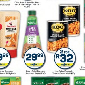 Dressing at Pick n Pay Hyper