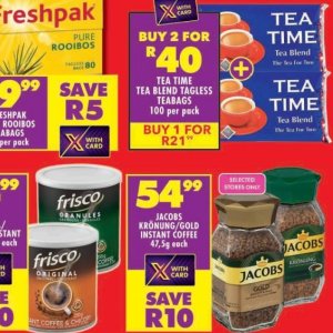 Tea at Shoprite