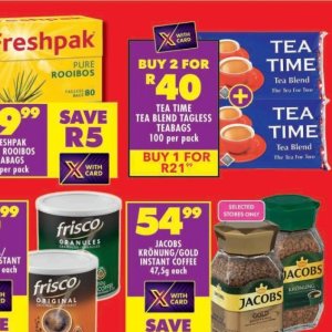 Tea at Shoprite