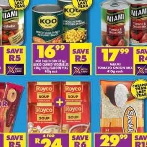 Peas knorr  at Shoprite