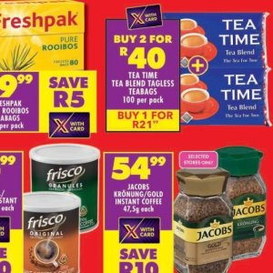 Tea at Shoprite