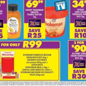 Sunflower oil at Shoprite