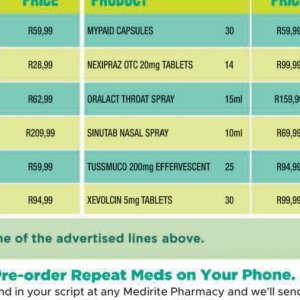 Nasal spray at MediRite