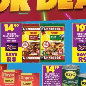 Soup at Shoprite