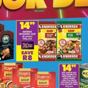 Soup at Shoprite