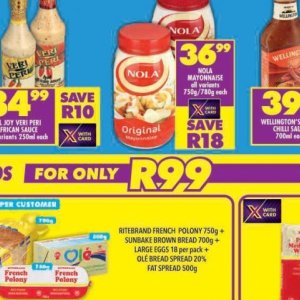 Mayonnaise at Shoprite