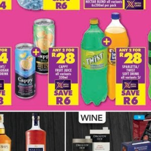 Juice cappy  at Shoprite