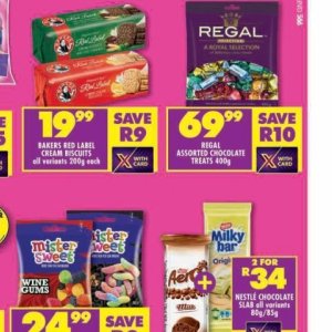 Chocolate at Shoprite