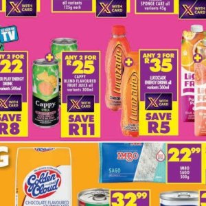 Juice cappy  at Shoprite
