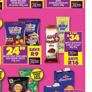 Chocolate at Shoprite