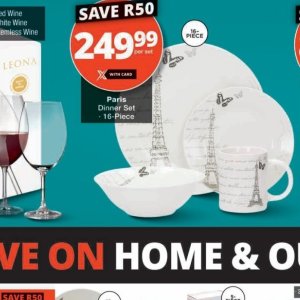 Dinner set at Checkers