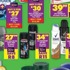 Axe at Shoprite
