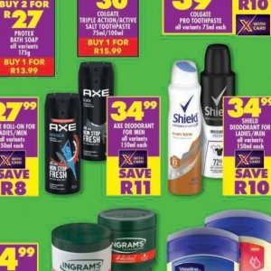 Axe at Shoprite