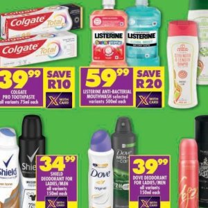 Mouthwash listerine  at Shoprite