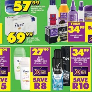 Soap dove  at Shoprite