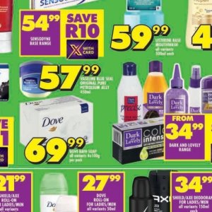 Petroleum jelly at Shoprite