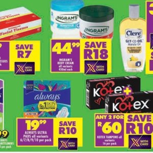 Body cream at Shoprite